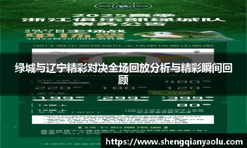 绿城与辽宁精彩对决全场回放分析与精彩瞬间回顾